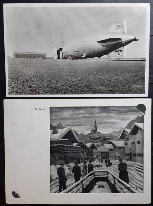 Tyske Kejserrige  - 2 Zeppelin-dokumenter / Fahrt nach Bielefeld 1939 - Fahrt nach Eger 1939