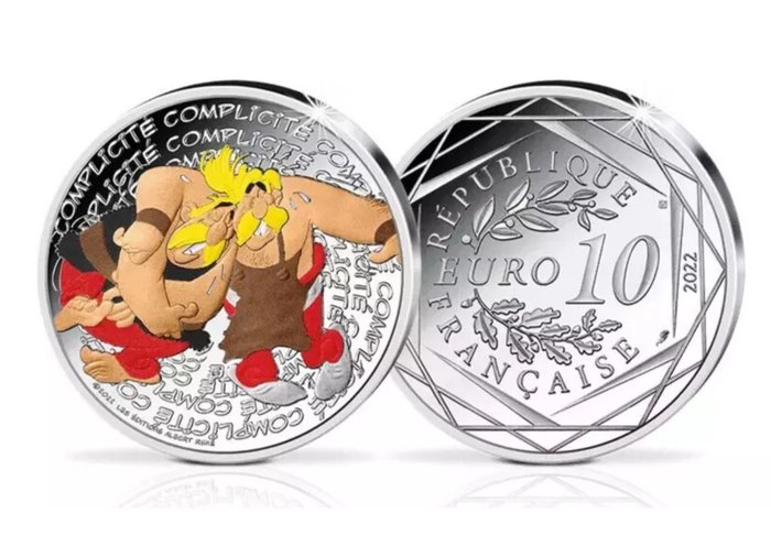 Frankrig. 10 Euro 2022 Asterix - Complicite - 17g  (Ingen mindstepris)