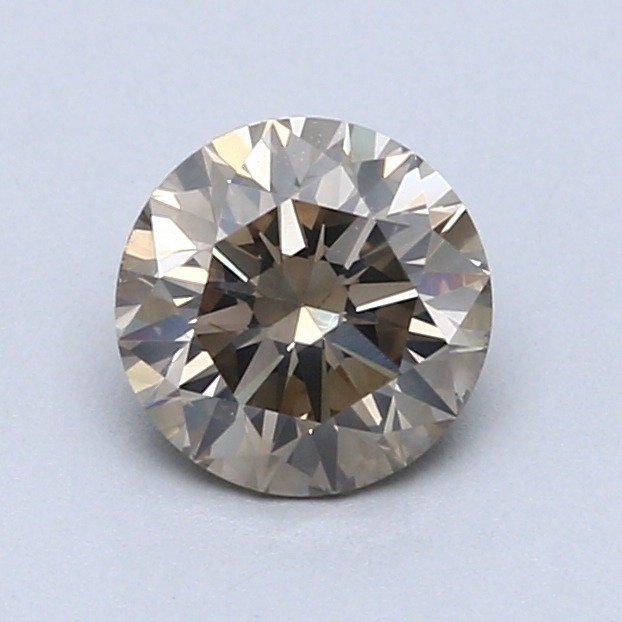 1 pcs Diamant  (Naturfarvet)  - 1.03 ct - Rund - Fancy Brun, Grønlig Gul - SI2 - Gemological Institute of America (GIA)