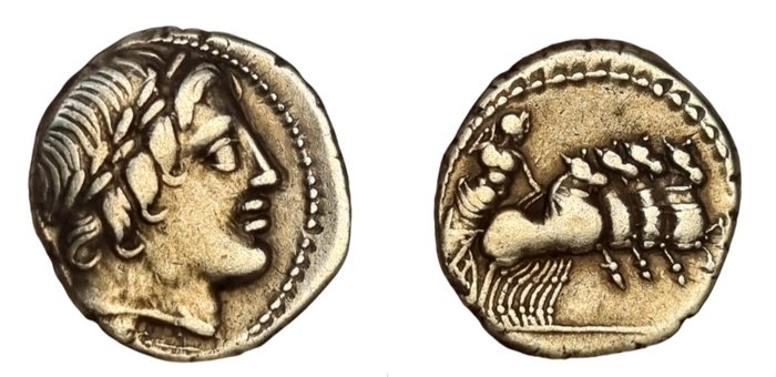 Romerska republiken. Anonymous Denarius 86 BC  (Ingen mindstepris)