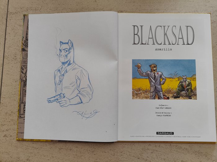 Blacksad T5 - Amarillo + dédicace - C - 1 Album - Første udgave - 2013