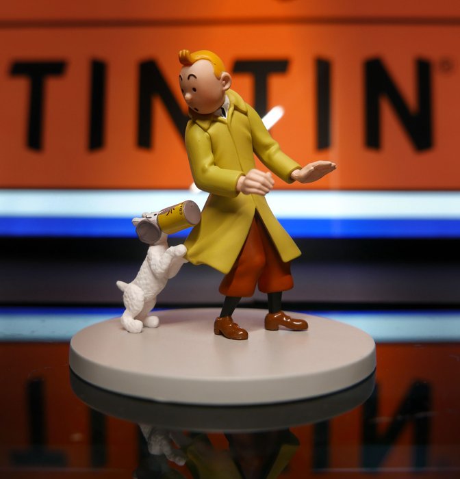 Tintin - Scène cube Moulinsart – Le Crabe aux Pinces d'Or  - Tintin et la boite de Crabe - 2009