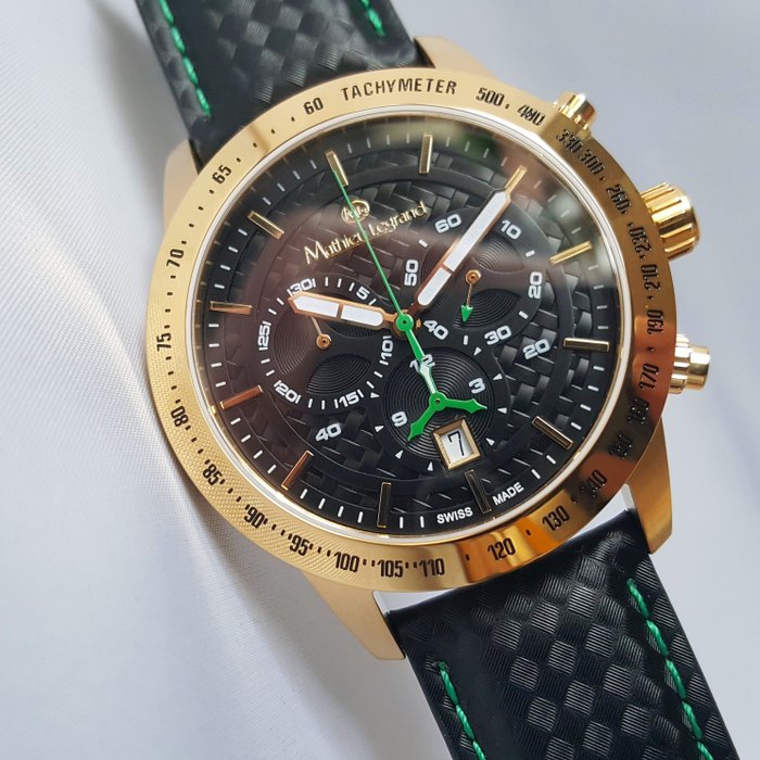 Mathieu Legrand - Gold Grande Vitesse - Carbon Fiber - Chronograph Swiss - Ingen mindstepris - Mænd - Ny