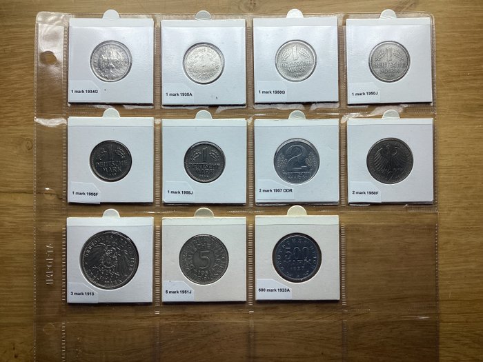 Tyskland. Collection of coins  (Ingen mindstepris)