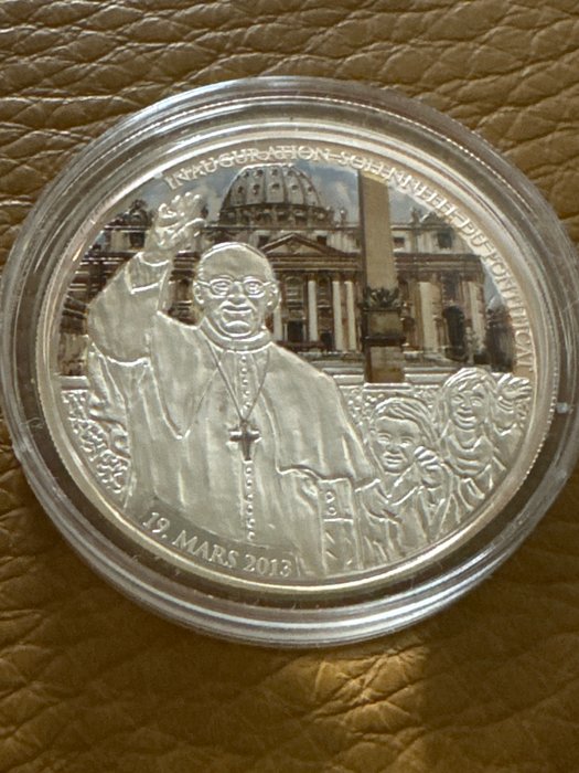 Togo 500 Francs 2013 Papst Pontificat 1/2 Oz (999)  (Ingen mindstepris)