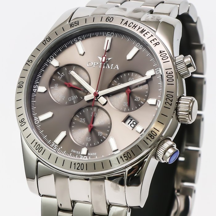 Optima - Swiss Chronograph - OSC432-SS-2 - Ingen mindstepris - Mænd - 2011-nu