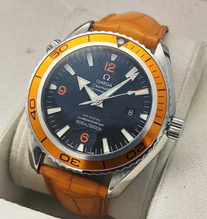 Omega - Seamaster Planet Ocean Orange Bezel - 2208.50.00 - Mænd - 2000-2010