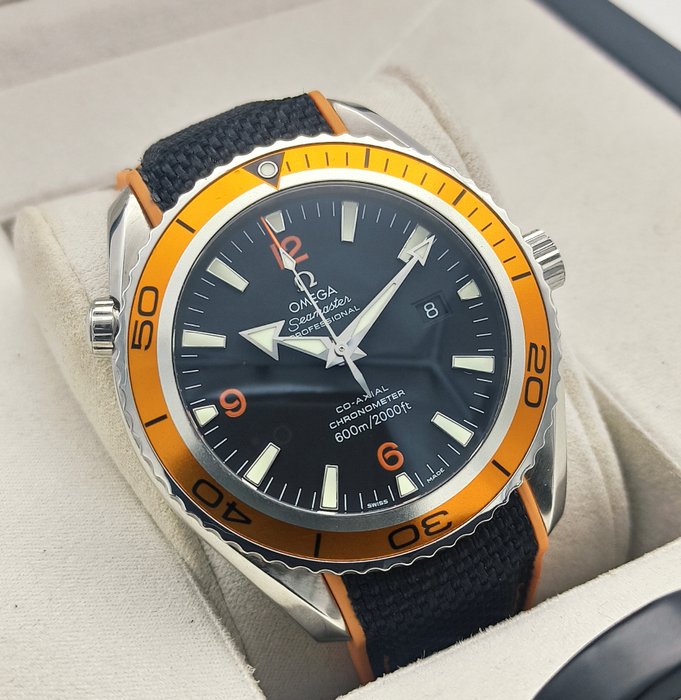 Omega - Seamaster Planet Ocean Orange Bezel - 2208.50.00 - Mænd - 2000-2010