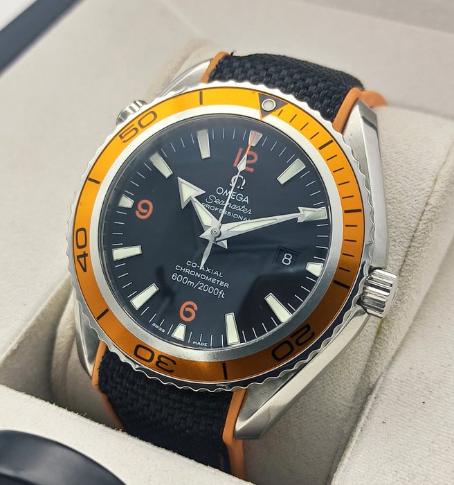 Omega - Seamaster Planet Ocean Orange Bezel - 2208.50.00 - Mænd - 2000-2010