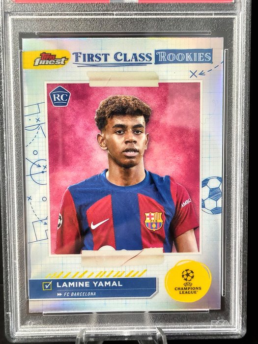 2023/24 Topps Finest Ucc Lamine Yamal #FR1 First Class Rookies PSA 10 Graded card