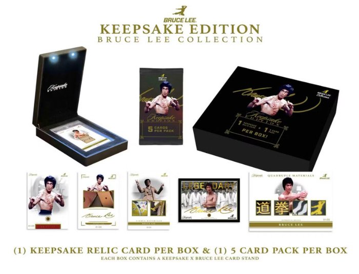 2024 Keepsake Keepsake Bruce Lee - 1 x Bruce Lee Relic Card per Box! + 5 Card Pack - 1 Card - Næsten så god som ny (NM)