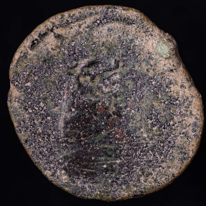 Hispania, Ursone. anonymous. As From Osuna (Sevilla). Minted in 50 a.C. Bear  (Ingen mindstepris)