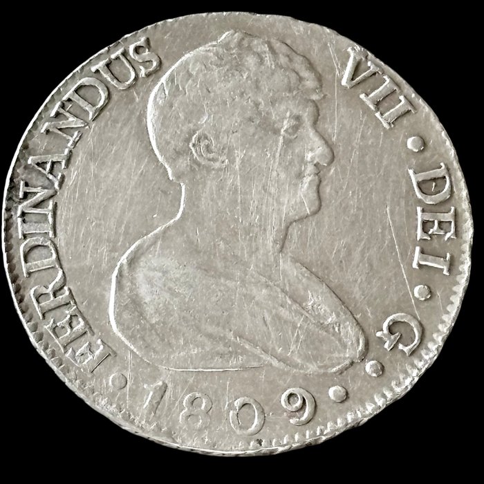 Spanien. Fernando VII (1813-1833). 8 Reales - 1809 CN - Sevilla - (S42-009)