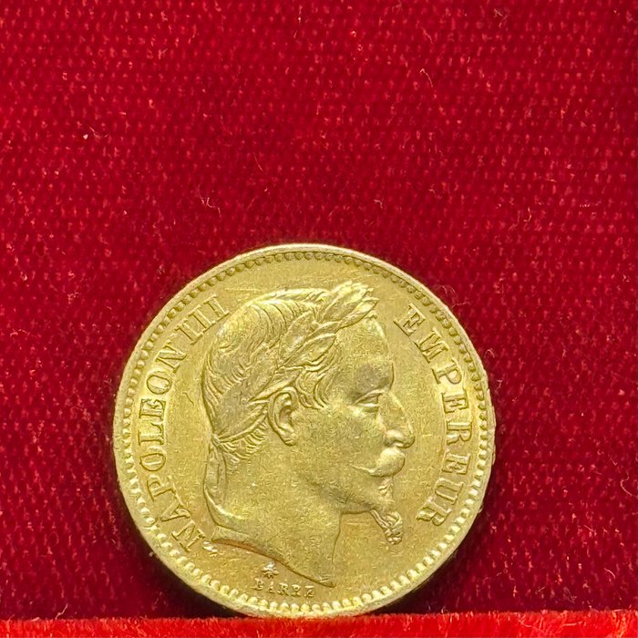 6,45 grams - Guld 900 - 20 Francs Napoleon III