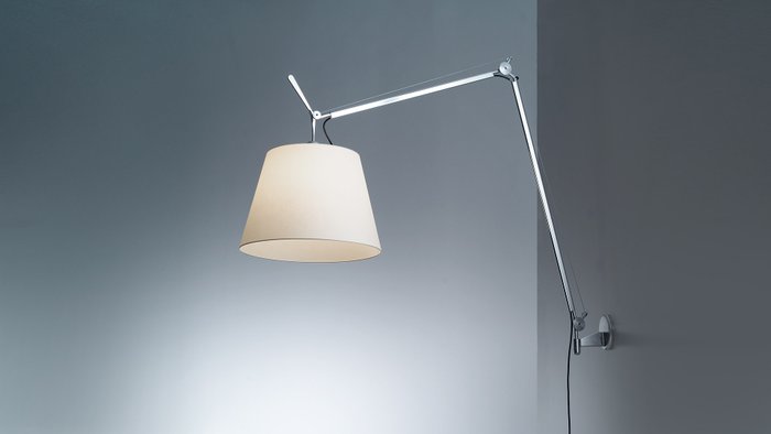 Artemide - Michele De Lucchi - Svingarm væglampe - Tolomeo Mega - Aluminium, Stål - 0780010A + 0564010A