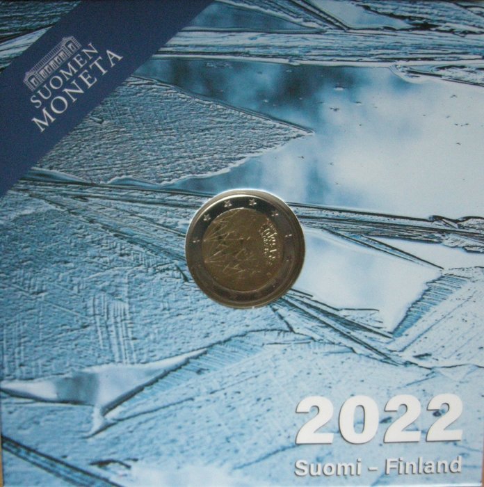 Finland. 2 Euro 2022 "Erasmus" (2 stuks) Proof  (Ingen mindstepris)