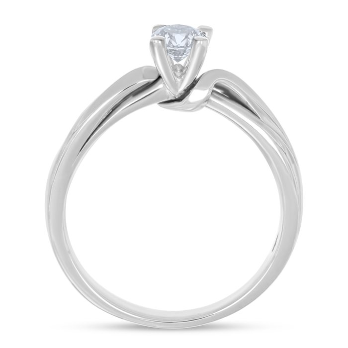 Ring - 18 kraat Hvidguld -  0.35ct. tw. Diamant (Natur)