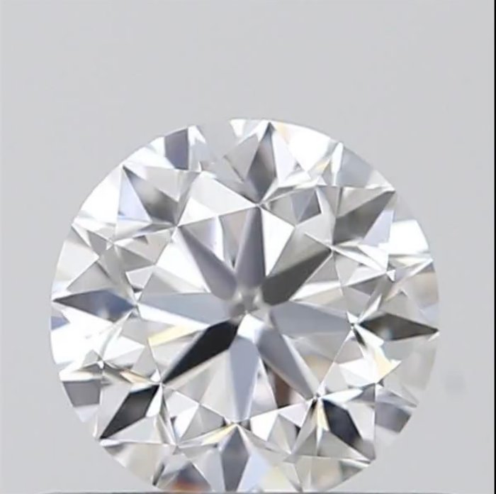 Ingen mindstepris - 1 pcs Diamant  (Natur)  - 0.50 ct - Rund - D (farveløs) - VVS1 - Gemological Institute of America (GIA)