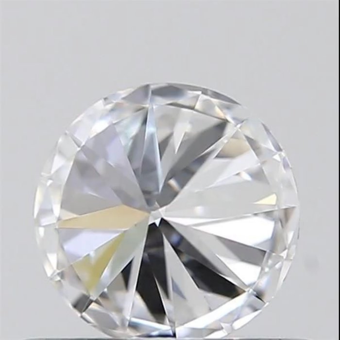 Ingen mindstepris - 1 pcs Diamant  (Natur)  - 0.50 ct - Rund - D (farveløs) - VVS1 - Gemological Institute of America (GIA)