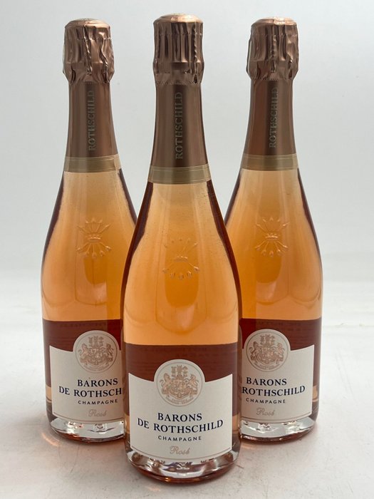 Barons de Rothschild - Champagne Extra Brut, Rosé - 3 Flasker (0,75 L)