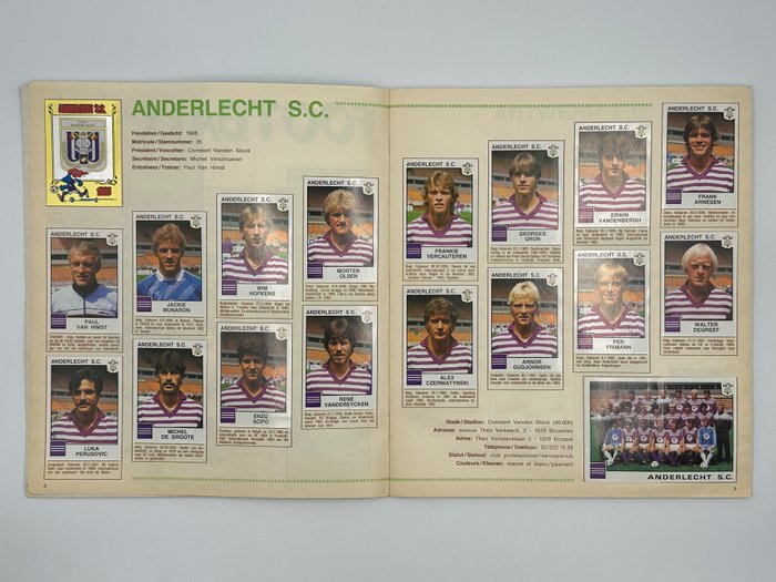 Panini - Football 85 Belgium - 1 Complete Album