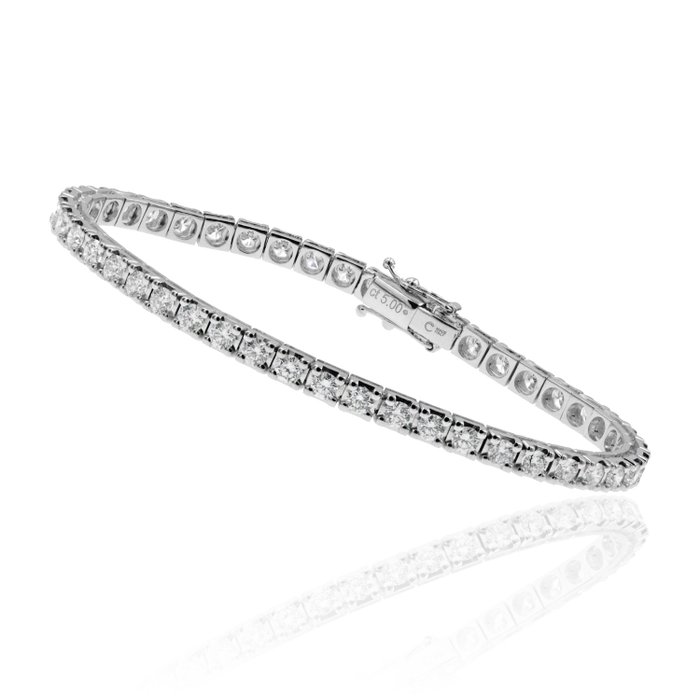 Crivelli - Armbånd - 18 kraat Hvidguld -  5.00ct. tw.