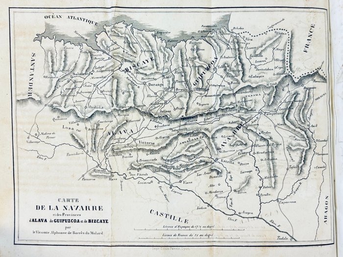 Barrès du Molard ‎ [ Ex-libris du Comte d'Antioche] - Mémoires sur la guerre de la Navarre et des provinces Basques depuis son origine en 1833 ( Espagne ) - 1842