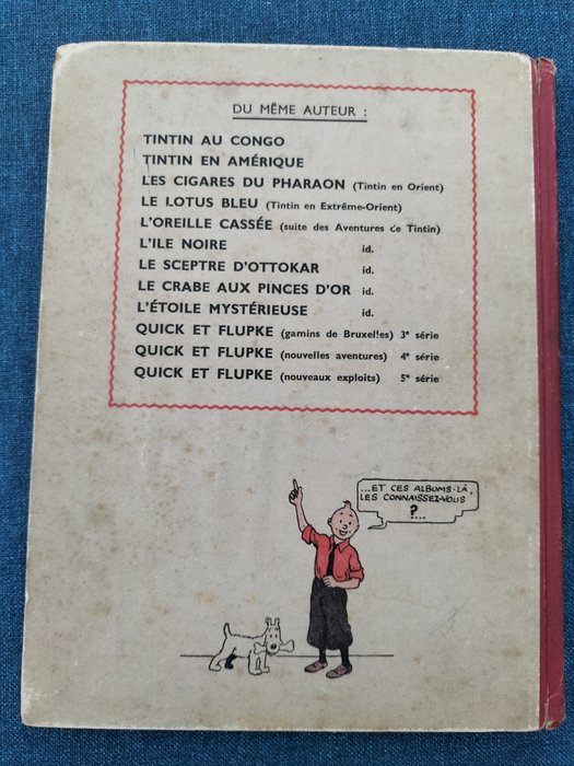 Tintin T2 - Tintin au Congo NB (A18) - C - 1 Album - Genoptryk - 1942