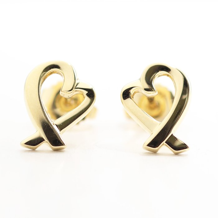 Ingen mindstepris - Tiffany  Co. - Øreringe - Paloma Picasso Loving Heart Earrings - 18 kraat Gulguld