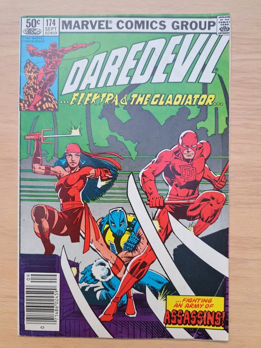 Daredevil #174-175-181-182 - Death Elektra! - 4 Comic - Første udgave - 1981