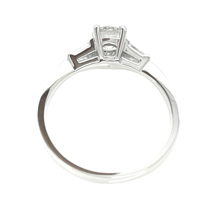 Ring - 18 kraat Hvidguld -  0.59ct. tw. Diamant (Natur) - Solitaire diamantring