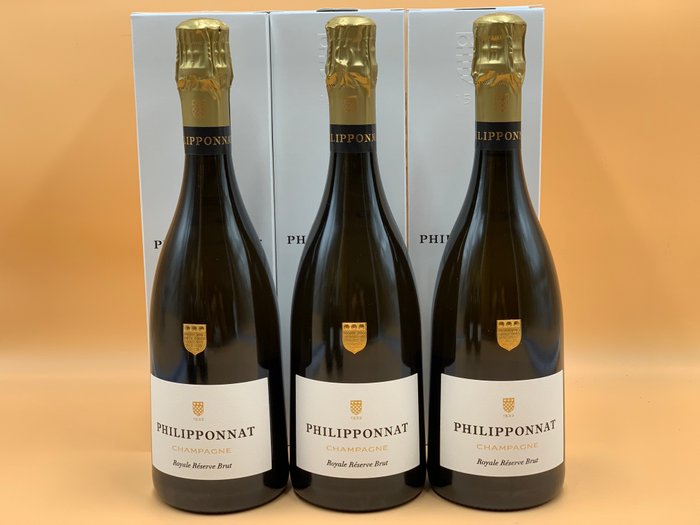 Philipponnat Royale Réserve - Champagne Brut - 3 Flasker (075 L)