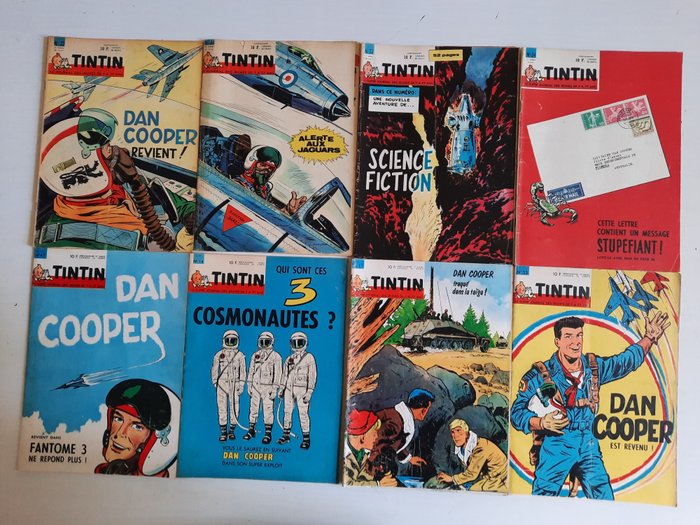 Tintin (magazine) - 37 Udgaver med omslag af Albert Weinberg - Første belgiske udgave - 1952/1971