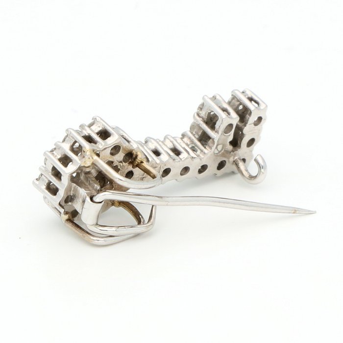 Ingen mindstepris - Broche - 18 kraat Hvidguld Diamant (Natur)