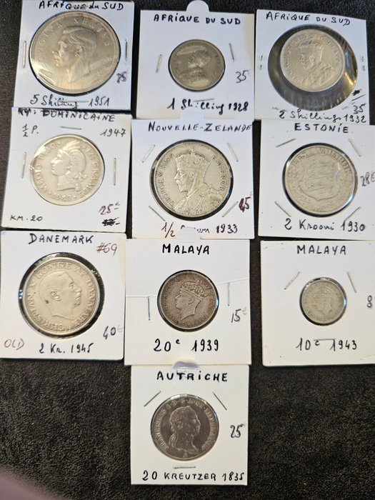 Verden. Collection of coins 1835-1951  (Ingen mindstepris)