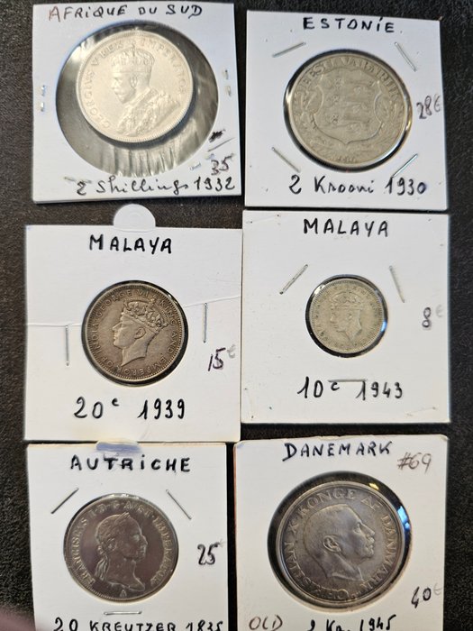 Verden. Collection of coins 1835-1951  (Ingen mindstepris)