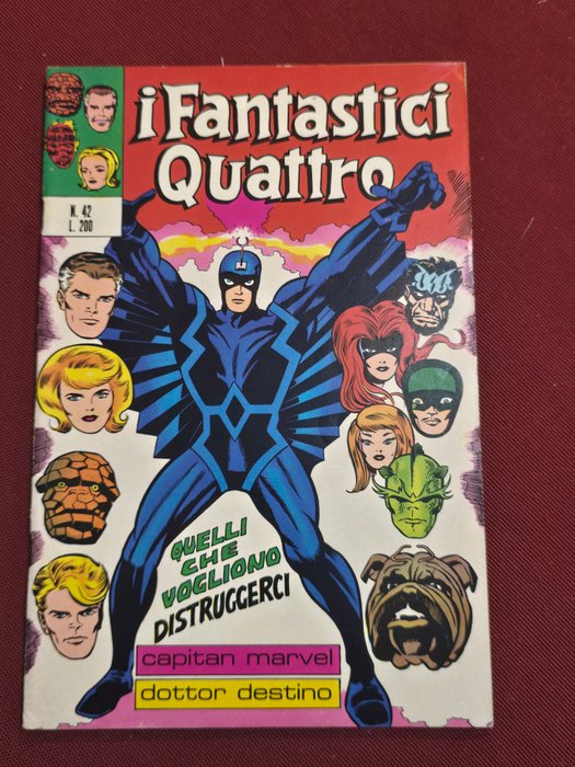 I Fantastici Quattro n 42 - originale - prima apparizione Black Bolt e Seeker - 1 Comic - Første udgave