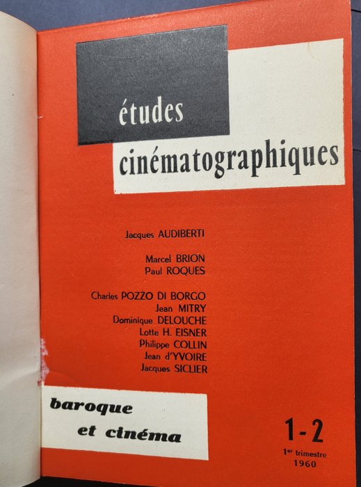 Angel; Astre; Estéve - Études cinématographiques Nº 1 (1960) - Nº 50 (1977) - 1960-1977