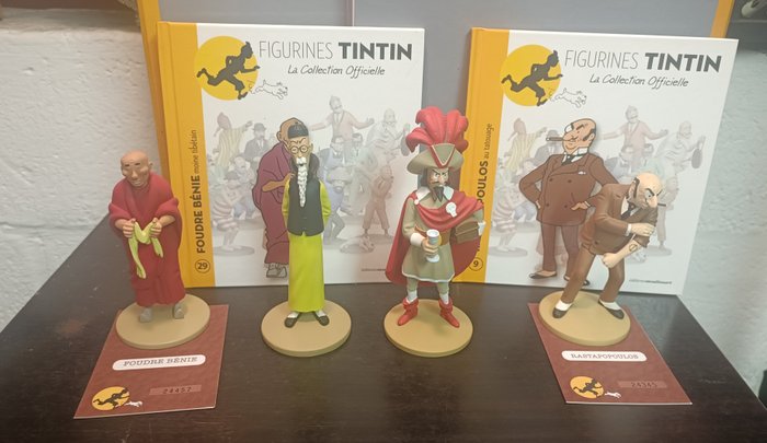 Tintin - 4 figurines Collection officielle