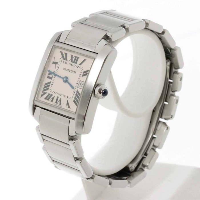 Cartier - Tank Française - W51011Q3 - Unisex - 2000-2010