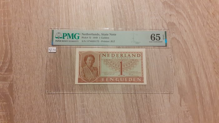 Holland. - 4 banknotes - all graded - various dates  (Ingen mindstepris)