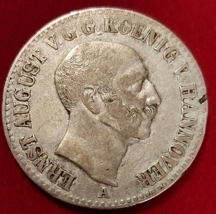 Tyskland, Hannover. Ernst August (1837-1851). Thaler 1848  (Ingen mindstepris)