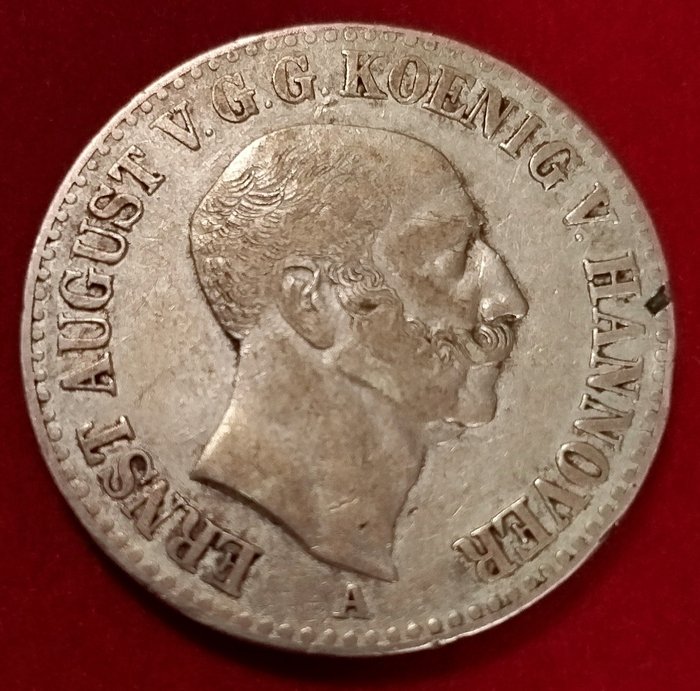 Tyskland, Hannover. Ernst August (1837-1851). Thaler 1848  (Ingen mindstepris)