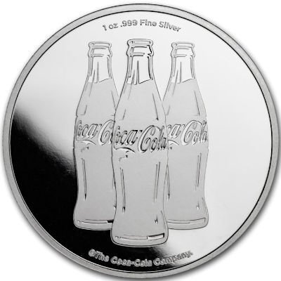 Verden Silver medal ND Coca Cola 1 Oz (999)  (Ingen mindstepris)