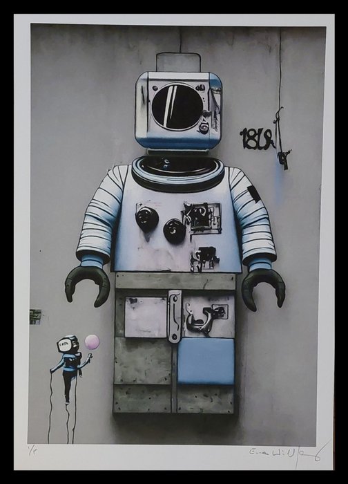 Emma Wildfang - Lego man - The Astronaut - "Icons as Still Life" - series BANKSY - 2020+