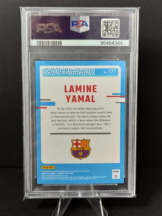 2023/24 Panini Donruss Fifa Lamine Yamal #177 PSA 10 Graded card