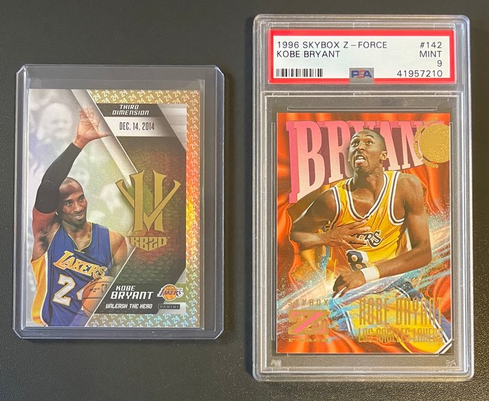 1996  2015 Z-Force, Kobe Hero Villain - Rookie, Gold 24 Parallel - Kobe Bryant PSA 9 - 2 Graded card