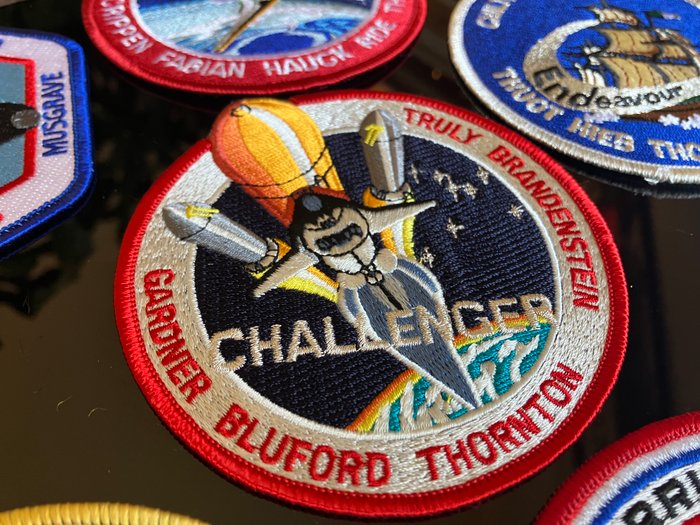 Willabee  Ward - Masser af Eleven Challenger og Skylab Missions Patches - 1980-1990