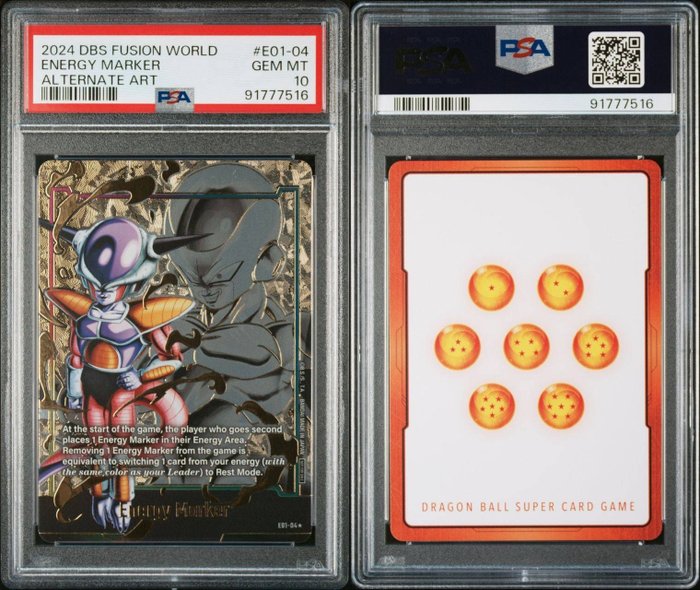 Dragon ball - 1 Graded card - Dragon Ball - Energy marker - PSA 10