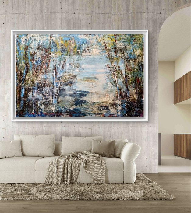 Jana Noldin - Abstract Landscape with birches 76 - XXL